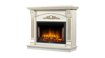 Портал Firelight Barocco 30 шпон белый дуб с золотой патиной